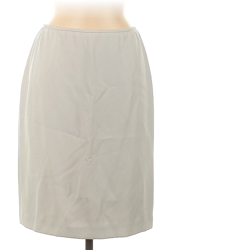 Ann Taylor Classic office skirt light grey